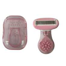 5-Blade Pink Manual Bikini Razor, Portable Hair Removal Device For Underarms, Legs And Bikini Area, Stainless Steel Blades, Replaceable Pink Heads, Great Gift For Girls, Suitable For Beach, Vacation, Travel And Business - Pink - View 15