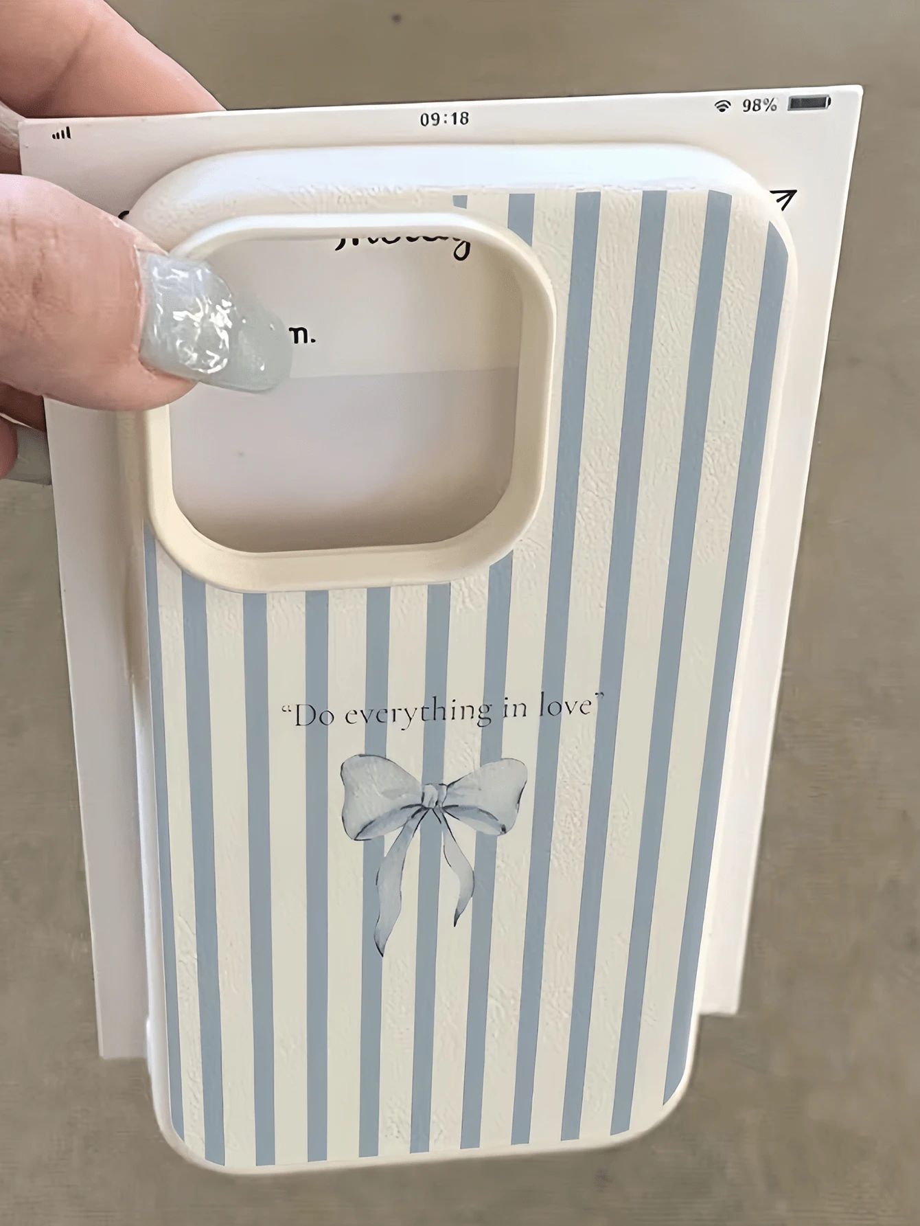 1 chiếc ốp lưng điện thoại TPU chống sốc tối giản họa tiết nơ trắng xanh, tương thích với iPhone 17, 16, 15, 14, 13, 12, 11 Pro Max, Air và các dòng khác, phiên bản quốc tế, không phải phiên bản nội địa. - Nhiều màu - Xem 1