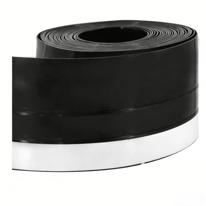 HALMAN Guardapolvo Adherible Para Puerta Evita Insectos Y Polvo 5 M,Rollo de 5m de tira de sellado para puerta anti-robo, tira autoadhesiva resistente al desgaste y a prueba de viento para sellar espacios en puertas, insonorización y protección contra impactos, clima, sonido, agua e insectos,Cinta de sellado inferior de la puerta tiene un adhesivo de alto rendimiento que se adhiere a la mayoría de las superficies y es ideal para marcos de puertas y ventanas. La cinta de sellado inferior de la puerta es resistente al agua, al viento, a la corrosión, al calor, al envejecimiento, al moho y al ácido. Proteger de la lluvia y el frío, proporcionando un ambiente limpio y cálido.