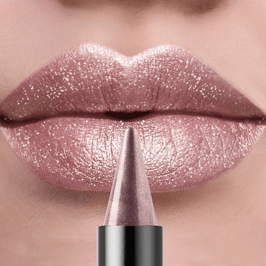 YOUNG VISION 1pc Multifunctional Pointed Pearl Shimmer Lip Liner Pencil - Lipstick, Eyeshadow, Eyeliner, Lip Shaping, Suitable For Daily, Party, Stage, Bonfire Night, Christmas, Thanksgiving, Valentine's Day, Lip Makeup Gift For Friends, Girlfriend - 彩色 - 查看 1