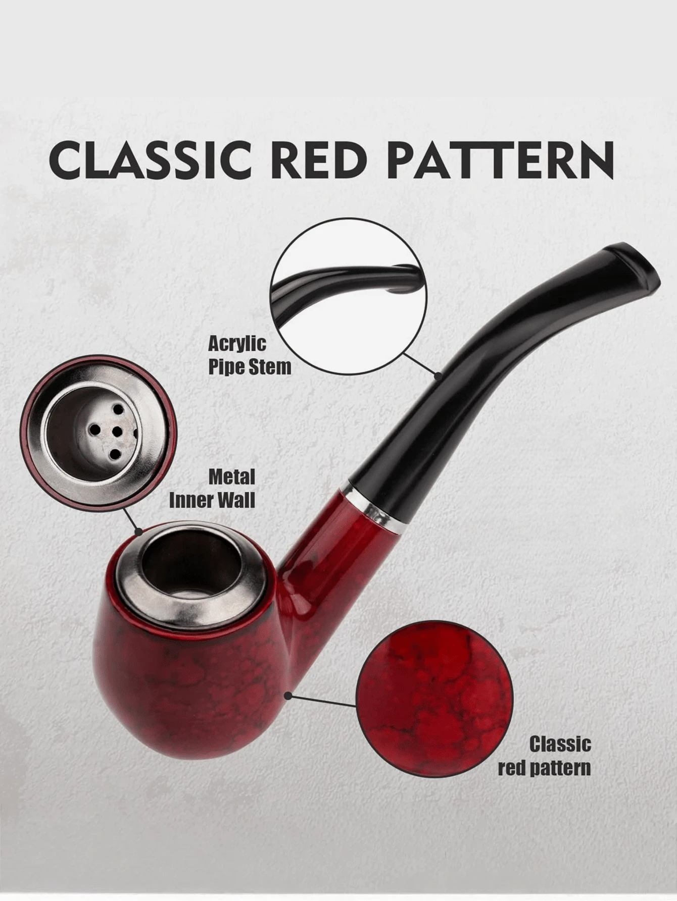 Elegant Pipe, Smoking Accessories With Washable Micro Filter, Creative Valentine's Day Gift, Perfect Gift For Men