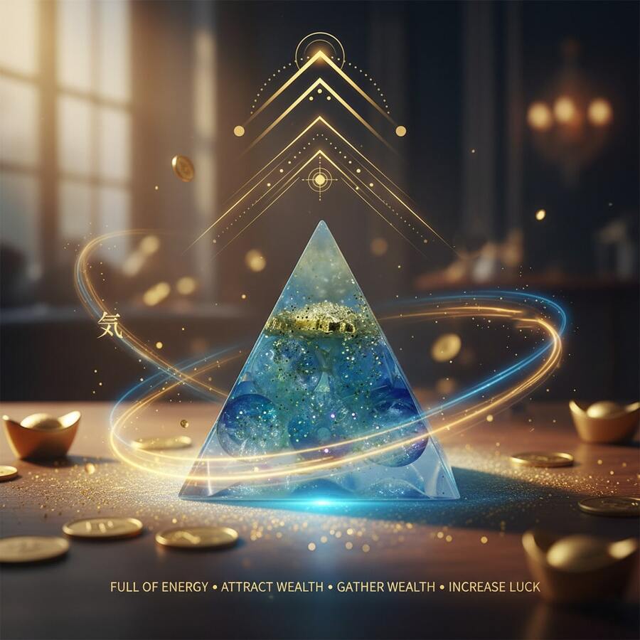 时尚玩家的低调之选：这款水晶金字塔静静地展现您的气场和风采。