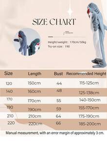 卡通鲨鱼睡袋，法兰绒睡衣，现代风格，柔软涤纶面料，可机洗，家居服，浴袍主题，针织面料 - 彩色 - 查看 12