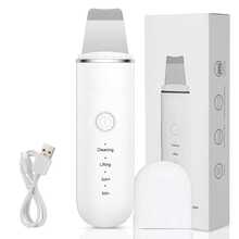 Ultrasonic Facial Cleansing Device - USB Rechargeable, Vibrating Face Blackhead Remover, Scraping Exfoliating Beauty Tool, Cost-Effective Skincare Device, Includes 2 Silicone Heads, 4 Modes, Perfect Tool For Blackhead Removal - Multicolor - View 16