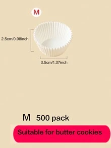 一次性烘焙纸杯、纸杯蛋糕衬垫、玛芬纸杯、迷你纸杯蛋糕包装纸、一次性烘焙纸杯 - 彩色 - 查看 11