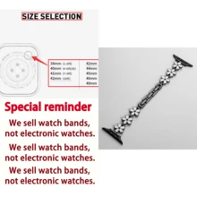 1条，2026新款，炫彩向日葵花瓣表带，兼容，时尚女士设计，创意表带，兼容 38/40/41/42/44/45/46/49毫米，兼容 Series Ultra/SE/10/9/8/7/6/5/4/3/2/1，无需工具即可调节长度，送朋友的礼物 - 玫瑰金 - 查看 11