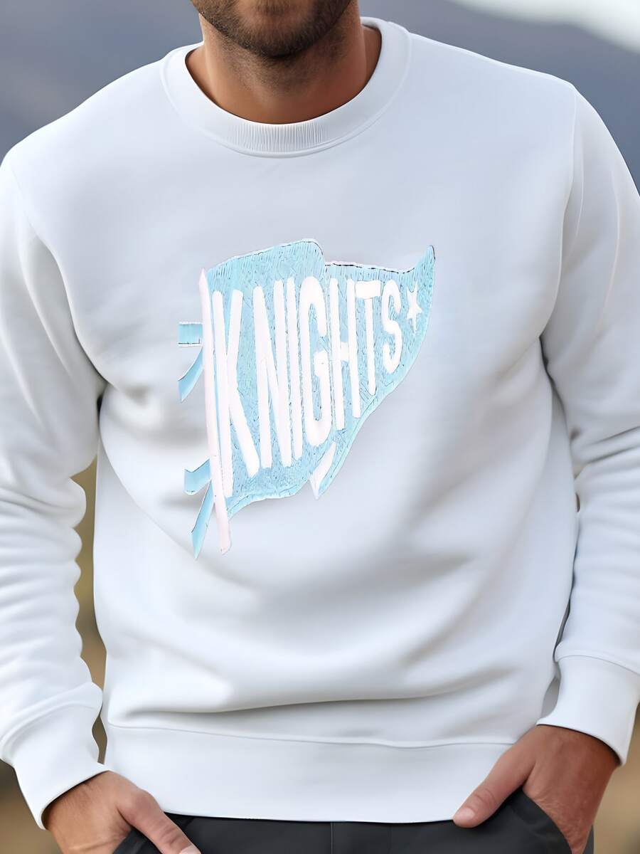 Hombres Mascota Personalizada Bandera Banderas Camisa - Camisa De Bandera De La Escuela - Camisa De Espíritu Del Equipo - Traje Del Día Del Juego - Regalo De Regreso A La Escuela Sudadera - Blanco - Ver 1