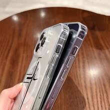 Funda para teléfono con estampado creativo cruzado, pieza única, hecha de material TPU + PC transparente, compatible con carga inalámbrica magnética, a prueba de golpes, resistente a rayones, compatible con iPhone 17 Pro Max/17/17 Pro/17/11/12/12 Pro/12 Plus/13/13 Pro/13 Plus/13 Pro Max/14/14 Plus/14 Pro/14 Pro Max/15/15 Plus/15 Pro/15 Pro Max/16/16 Plus/16 Pro/16 Pro Max/16e, S25 Ultra/S24 Plus/S23+/S22/A35/A55/A15/A16/A36/A56/A26/A54/S25 Edge - transparente - Ver 7