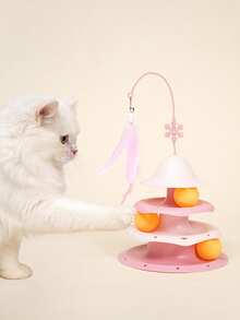 3-Bell Rattle Balls Cat Toy, Funny Cat Ball, Interactive Scratching Toy, Pet Toy - Multicolor - View 5