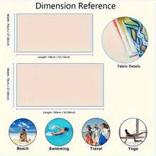 1pc Epic Mythical Microfiber Beach Towel, 360g 30x59inch, Durable & Soft Pool & Vacation, Premium Quality - 30*59inch - View 3