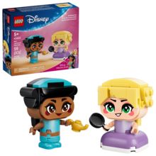 LEGO Bloques de construcción de la serie Princesa - Juguetes de construcción en miniatura de la Princesa Jasmine y Rapunzel, adecuados para niñas y niños mayores de 5 años, regalo de princesa para niños - 43303 - Ver 1