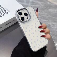 Bluebells on the edge of the clouds This stylish and comfortable large-hole IMD metal camera transparent soft phone case is perfect as a gift for friends, loved ones, or family. It is compatible with iPhone 17/X/XR/11/12/13/14/15/16, OPPO, , VIVO, , , and  models, including Plus, Pro, Max, and SE versions. It is an ideal gift for Christmas, Valentine's Day, and New Year's. - transparente - Ver 5