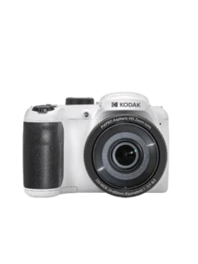 Kodak AZ255 Long-Zoom Camera: 16.35MP CMOS Sensor, 3-Inch Screen, 25x Optical Zoom, Optical Image Stabilization, 24mm Wide-Angle Lens, HD Video Recording - White Suit - View 2
