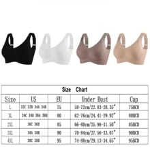 Women's Wireless Bra With Adjustable Four-Row Hooks – Solid Color, Soft Comfortable Support For Daily Wear - màu nâu - Xem 2