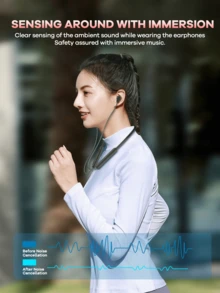 REMAX Wireless Neckband Sports Earphones, HiFi Sound With Noise Cancelling Mic, Low Latency Gaming Mode, Magnetic Clasp & Sweatproof Comfort Fit,Sport Earphones ,Gaming Headphones - RB-sT01 - View 4