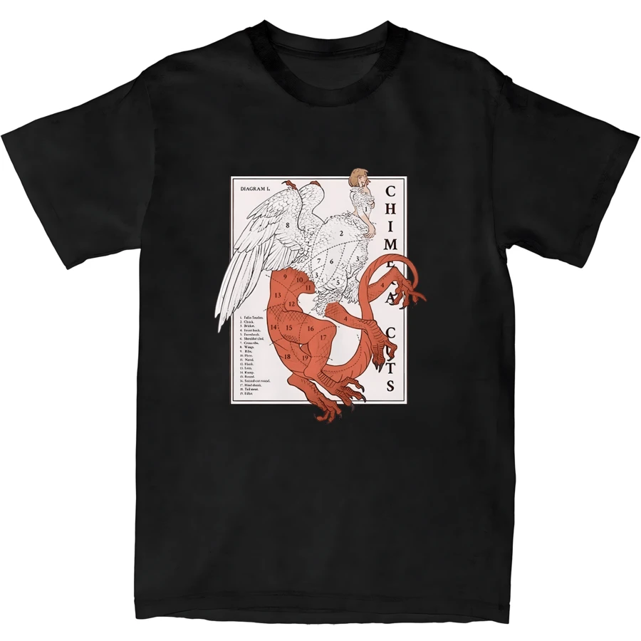 Delicious In Dungeon Falin Chimera Cuts Tshirt Fashion Women's Harajuku Marcille Chilchuck T-Shirt Unisex Vintage T - Black - View 1