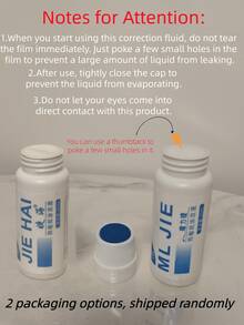 1pc Thermal Paper Correction Fluid, Delivery Note Privacy Protector, Effective For Protecting Personal Information, Cleaning Tool, Multi-Functional Courier Slip Privacy Stamp Opener, Mainly Used For Removing Information On Thermal Paper (May Not Work Well On Other Types Of Paper) - Multicolor - View 3