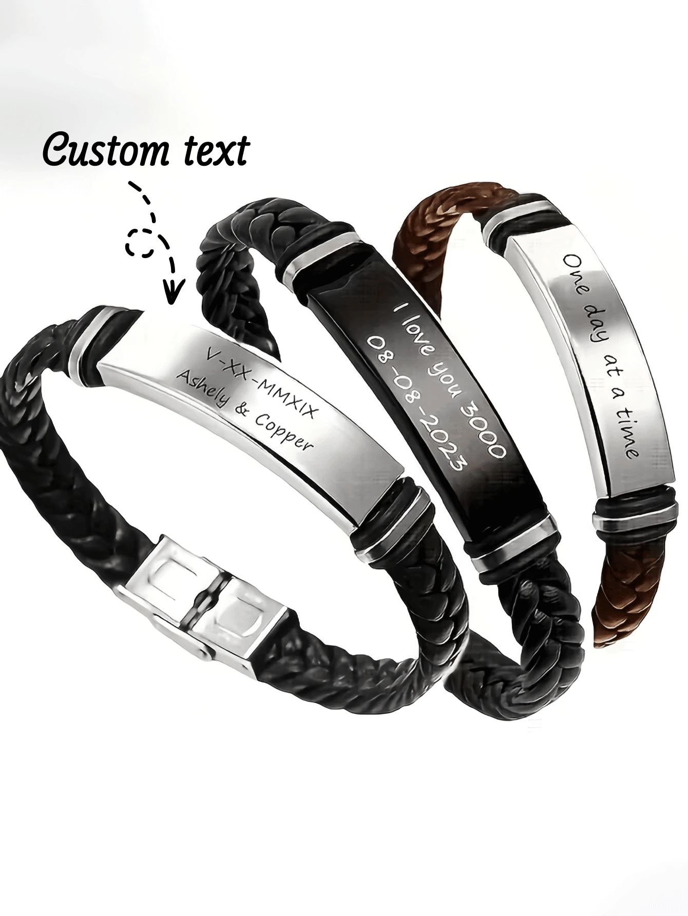 1. Vòng tay phát sáng tùy chỉnh, biểu tượng vô cực cá nhân hóa với tên và thông tin tùy chỉnh - Vòng đeo tay silicon phát sáng kích hoạt bằng ánh sáng xanh, có thể điều chỉnh, thích hợp làm quà tặng cho các cặp đôi/người yêu, phù hợp cho Giáng sinh, Ngày lễ tình nhân, Kỷ niệm - Dành cho cả nam và nữ (Bạn trai/Bạn gái/Vợ/Chồng/Bạn thân) - Có thể đeo quanh năm - Nhiều màu 2 - Xem 1