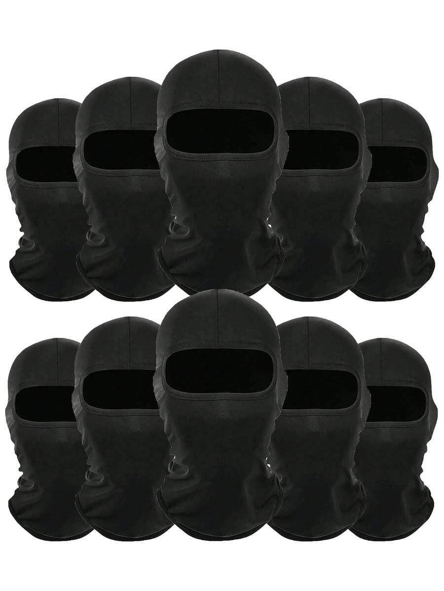 1/Multi-Pack Unisex Balaclava Hat, Neck Gaiter Face Mask, Ski Mask, Sun Protection Mask, Suitable For Cycling, Hiking, Party, Skiing, Etc. - Multicolor - View 1