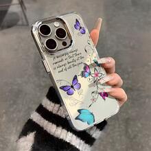 Esta colorida funda con letras y estampado de mariposas es compatible con varios modelos de teléfono, como OPPO Reno 16E/15/14/13/12/11/PRO/PLUS/PROMAX/MINI, S/A/M/NOTE, S/G/EDGE/E, Transition Spark/HANTOM/CAMON/INFINIX, Honor 400/PLAY/X/Y, OPPO Reno/A/F, OPPO Reno 14/Redmi/POCO/NOTE, etc. Transparente, sencilla, elegante y duradera, está hecha de TPU. Es ideal para celebraciones como San Valentín, Halloween y Navidad, y es ideal para uso personal o como regalo. - transparente - Ver 1