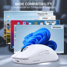ATTACK SHARK A.JAZZ NJ07 Wireless Mouse, 67g Ultra-Light, Supports 2.4G/Bluetooth/USB-C 3 Connection Modes, 6-Level DPI Adjustment Up To 12800, 1000Hz Optical Sensor, Ergonomic Design, Long Battery Life, Suitable For PC - Multicolor - View 6