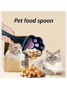 Durable Plastic Cat/Dog Food Scoop - Moisture-Proof, Anti-Corrosion, Portable & Easy To Clean Design, Ergonomic Handle, Precise Pet Feeding Control, Cat Food Scoop