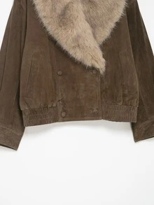 Seelio Autumn/Winter New Women's Fashionable, Simple, And Relaxed Jacket Spring - Grayish Brown - View 8