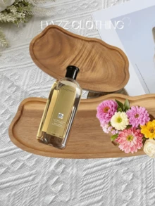 1pc/2pcs Wooden Tray, Cloud Shaped Tray, Rainbow Shaped Tray, Wooden Tray, Cosmetic Display Tray, Perfume Tray, Bathroom Tray, Wooden Cutlery Tray, Cake Tray, Kitchen Tray, Birthday Display Stand, Garden Tray, Cupcake Tray, Suitable For Birthday, Thanksgiving, Valentine's Day And Other Occasions, Star, Moon - Brown - View 7