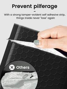 5/10/20/30/40/50个装黑色气泡信封，防水服装包装泡沫袋，哑光复合气泡信封，适用于小型企业，带衬垫信封，邮寄信封，包装袋，情人节邮寄用品 - 彩色 - 查看 5