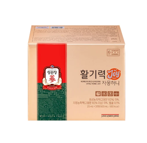 Jung Kwan Jang Korean Red Ginseng Liquid Drink Stick Set, Concentrated Herbal Beverage, 20ml X 30Sticks (1 Box) - Bộ gói bột pha nước giải khát Hồng Sâm Joy 20ml x 30 gói - Xem 1