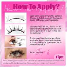 1 Pair Reusable Magnetic False Eyelashes, Natural Look, No Glue Needed, Soft & Easy To Wear/Remove. Eyelashes, Lashes, False Eyelashes, Women's Eye Makeup Gift, Artificial Lashes, Magnetic Eyelashes - Multicolor - View 8