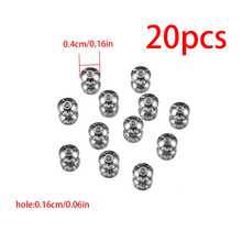 20pcs Stainless Steel Spacer Beads, Abacus Beads, Flat Round Beads, Suitable For DIY Necklace, Bracelet, Jewelry Making - Multicolor - View 10