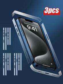 3 piezas de película protectora de marco de teléfono compatible con modelos de Apple, antiarañazos de 0.1 mm, compatible con iPhone 16/16Pro/16Plus/16Promax / 15 /15 Plus /15 Pro / 15 Pro Max Vidrio templado, compatible con iPhone 14 /14 Plus /14 Pro /14 Pro Max/ / 13/ 13 Pro /13 Pro Max/ /12/ 12 Pro/ 12 Pro Max/17/17 Air/17 Pro/17 Pro Max - transparente - Ver 20