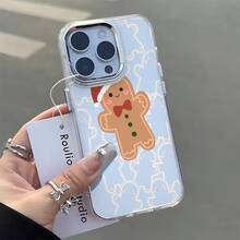 Esta adorable funda con estampado de hombre de jengibre es compatible con diversos modelos de teléfono, como OPPO Reno 16E/15/14/13/12/11/PRO/PLUS/PROMAX/MINI, S/A/M/NOTE, S/G/EDGE/E, Transition Spark/HANTOM/CAMON/INFINIX, Honor 400/PLAY/X/Y, OPPO Reno/A/F, OPPO Reno 14/Redmi/POCO/NOTE y muchos más. Transparente, sencilla, elegante y duradera, está hecha de TPU. Es ideal para celebraciones como San Valentín, Halloween y Navidad, y es perfecta para uso personal o como regalo. - transparente - Ver 6