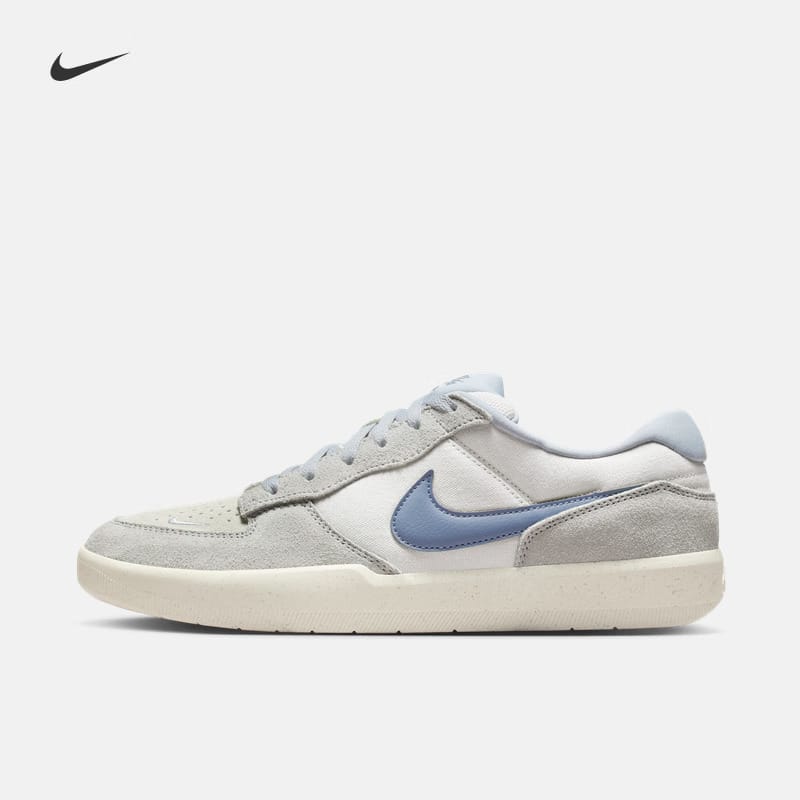 Giày trượt ván Nike SB Force 58 đế mỏng mềm mại và thoải mái, chống trơn trượt và bền bỉ, giày trượt ván cổ thấp, màu trắng, thoáng khí, kiểu dáng mới cho mùa hè dành cho các cặp đôi NIKE SB FORCE 58 IH0636-141 - Xám - Xem 1