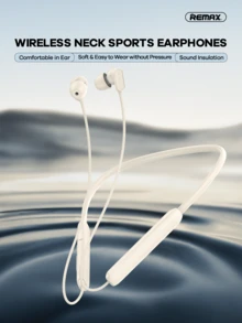 REMAX Wireless Neckband Sports Earphones, HiFi Sound With Noise Cancelling Mic, Low Latency Gaming Mode, Magnetic Clasp & Sweatproof Comfort Fit,Sport Earphones ,Gaming Headphones - RB-sT01 - View 13