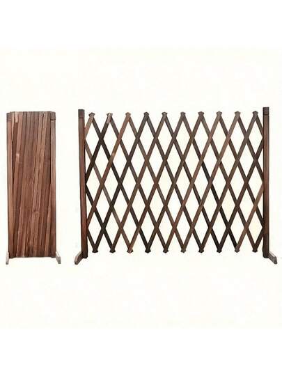 1 Extendable Wooden Pet Gate For Dogs & Cats - Corrosion-Resistant Charcoal Finish, Simple Indoor Safety Barrier For Home, Bedroom, Doorways & Stairs (120/160cm), Indoor Dog Gates