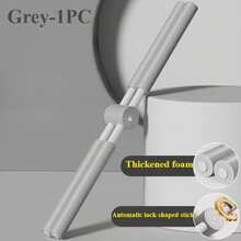 1 stycke yogaryggsträckare, stående axel- och ryggträningsutrustning, vuxen axlar- och ryggträningsanordning, yogabalansstång/zenbalansstång/kroppsformande stång | Cross Back Training Bar i kolstål, finns i grönt, grått och rosa - Multifärgad - Visa 15