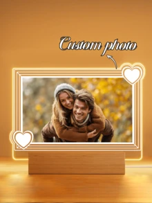 Marco de fotos con ranura pasante de forma irregular - Forma de corazón YL