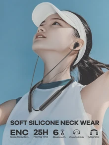 REMAX Wireless Neckband Sports Earphones, HiFi Sound With Noise Cancelling Mic, Low Latency Gaming Mode, Magnetic Clasp & Sweatproof Comfort Fit,Sport Earphones ,Gaming Headphones - RB-sT01 - View 2