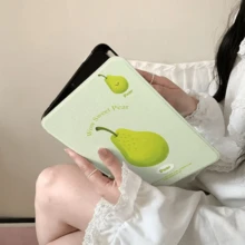 غطاء آيباد من سلسلة الفاكهة اللذيذة، قابل للفصل مغناطيسيًا، حامل قابل للطي على شكل Y، إيقاظ/سكون تلقائي، مقاوم للصدمات، مع حامل قلم لآيباد 10/إير 5/11 م3/برو 11 (جوز الهند/توت أزرق/جوافة/إجاص/برتقال) - أخضر نعناع - مشاهدة 1