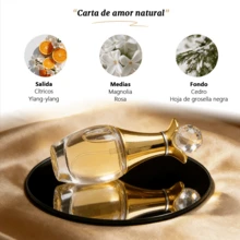 Set de 4 Perfumes para Mujer Aroma Floral Frutal | Aroma Floral Frutal Fresco | Colección "Carta de amor natural" | Mini para bolsa y viaje | Regalo para Año Nuevo, Reyes Magos, San Valentín y Cumpleaños - Múltiples aromas - Ver 6