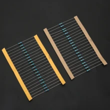 Resistencias de película metálica 1/4W, 2600 pcs (130 valores, 20 cada uno), rango 1RΩ-3MΩ, tolerancia ±1%. Alta precisión, estabilidad y se guridad. Fácil instalación, soporta inserción automática. Ideales para proyectos eléctricos y experimentos. Material de calidad, duraderas. Valores incl.: 12K, 15K, 220R, 3M, etc. Estado: 100% nuevo. - Blanco - Ver 7