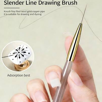 Fine Line Nail Art Pens, Ultra-Fine Nail Art Liner Pens, Nail Art Drawing Tools, Nail Art Brushes Design, Easy To Operate, Smooth Material, Nail Art DIY Tools