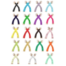 Over 1/3 Pair Fashion Satin Gloves, Formal Party Gloves, Women's Long Gloves, Themed Ball Costume, Unisex Adult Elbow Length Fingerless Stretch Gloves, Costume Gloves, One Size, Halloween - Multicolor - View 1