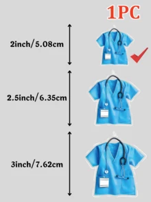 Bộ 1/3/5 móc khóa y tá cá nhân hóa, móc khóa tên cá nhân hóa bằng acrylic 2D, 3 kích cỡ, nhiều màu sắc, thẻ nhận dạng y tế với thiết kế hình ống nghe, quà tặng Ngày Valentine cho nữ, nam, quà lưu niệm, mặt dây chuyền phụ kiện tinh tế, quà tặng cho bạn bè, gia đình, các cặp đôi, quà lưu niệm độc đáo, thích hợp cho sinh nhật, đám cưới, tiệc tùng, kỷ niệm, phụ kiện trang trí sáng tạo. - Nhiều màu (đồng phục y tá) - Xem 17