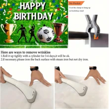 1pc Football-Themed Birthday Party Banner, Birthday Banner Background, Party Photo Backdrop, Wall Decoration Prop, Party Supplies, Home And Outdoor Decorations.