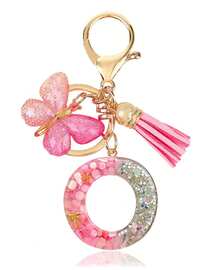 Personalized Bling Monogram Keychain Women - Resin Letter Charm With Silvery Glitter, Pink Pebble & Gold Shaker - Birthday Gifts Her, Anniversary Present With Pink Tassel & Accent Car Accessories Bag Charm School Cute Goth Y2k - 粉色 - 查看 29