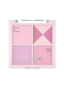 Dasique 4-Color Matte Blush Palette, High Color Payoff, Long-Lasting, Natural Glow, Lightweight & Breathable, Vegan Formula, Fashionable Makeup Brand, Christmas Holiday Essential - #05 Violet Knit - 查看 12