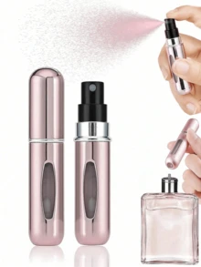 5ML Perfume Refillable Bottle,Refillable Perfume Atomizer Bottle,Perfume Travel Spray Bottling Dispenser,Mini Portable Empty Liquid Container ,Travel Essentials ,Travel Organizer For Beach ,Summer Vacation Back To School,1Pc - Multicolor - View 1